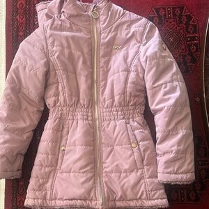 DKNY Kids Pink Puffer Jacket